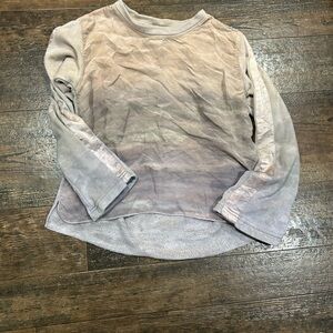 Hard Tail Beige and Gray Ombre Blouse